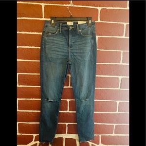 High rise skinny jeans